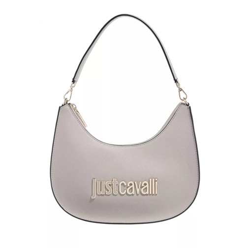 Just Cavalli Range B Metal Lettering Sketch 8 Bags Feather Grey Crossbody Bag