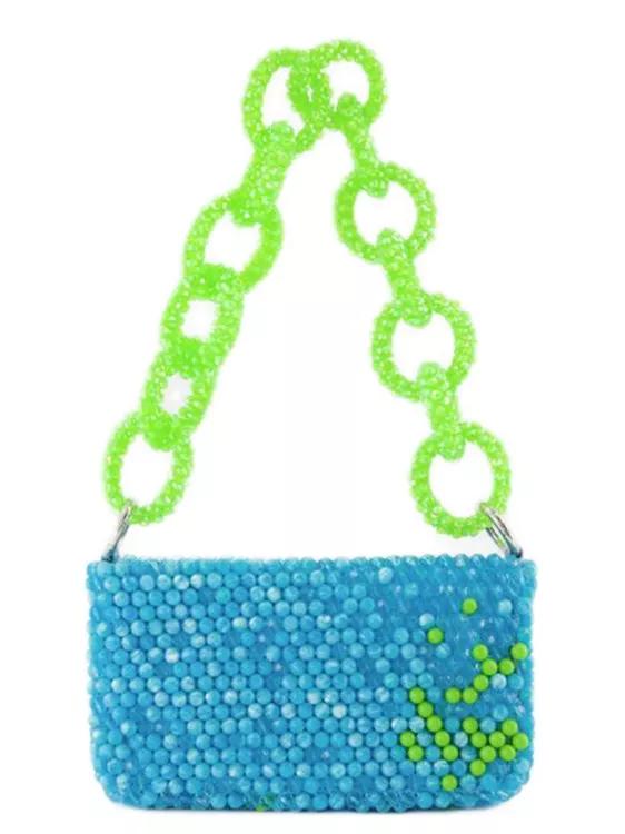 Germanier Shopper - Hobo Bag - Multi - Pearl - Gr. unisize - in Blau - für Damen