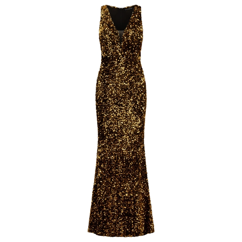 Kraimod Abendkleid Abendkleid gold