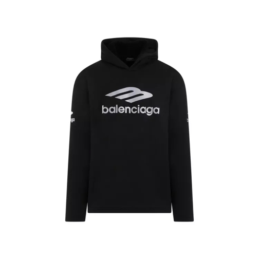 Balenciaga Black Cotton Hoodie Black 