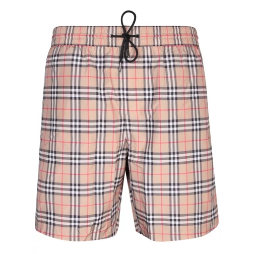 Burberry Vintage Check Pattern Swim Shorts Pink 