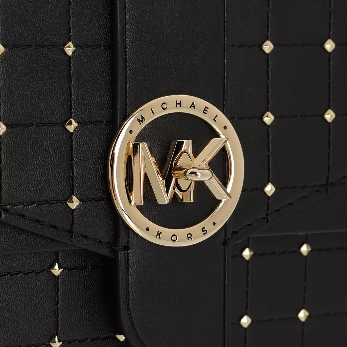 Michael Kors Greenwich Sun Leather Small Convertible Crossbody Bag Gold  Chain