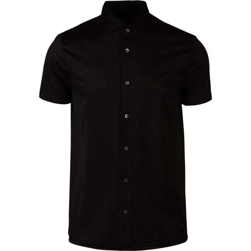 Emporio Armani Legeres Oberteil Black Short-Sleeved Shirt Black