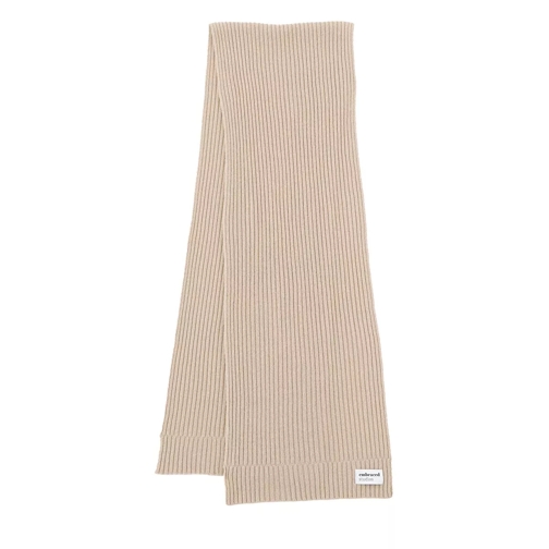 Embraced Studios Wool-Cashmere Ribbed Scarf Beige Wollschal