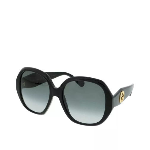 Gucci GG0796S-001 56 Sunglass WOMAN ACETATE Black Sonnenbrille