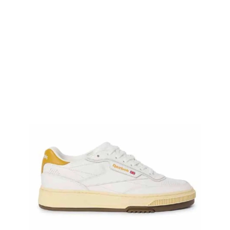 Reebok Sneaker basse Classic Low-Top Sneakers With Yellow Heel White
