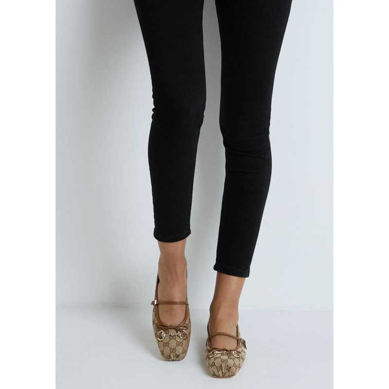 Gucci Ballerinas Horsebit GG Ballet Flats Beige(Image 2)