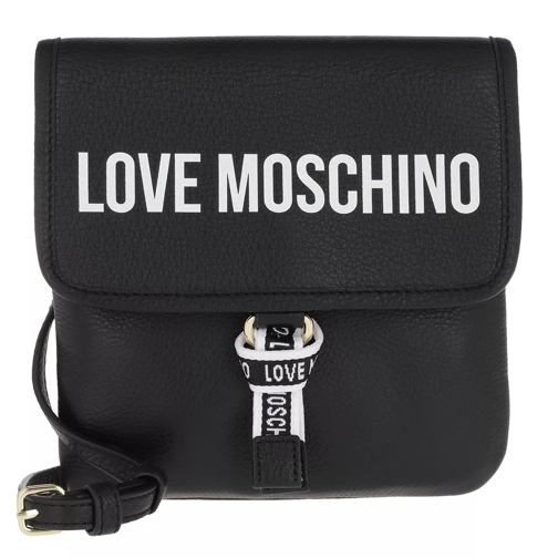 Love Moschino Shoulder Bag Vit.Natural Grain Mix  Nero Crossbody Bag