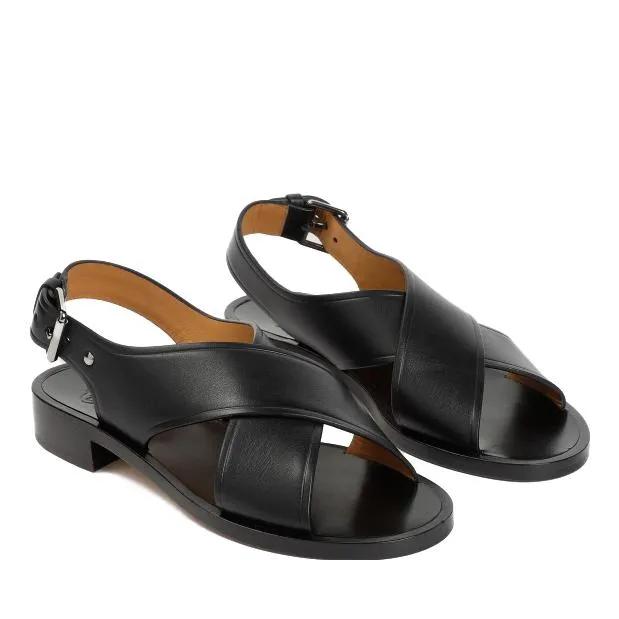 Church%27s Sandalen & Sandaletten - Black Calf Leather Rhonda 2 Sandals - Gr. 40 (EU) - in Beige - für Damen