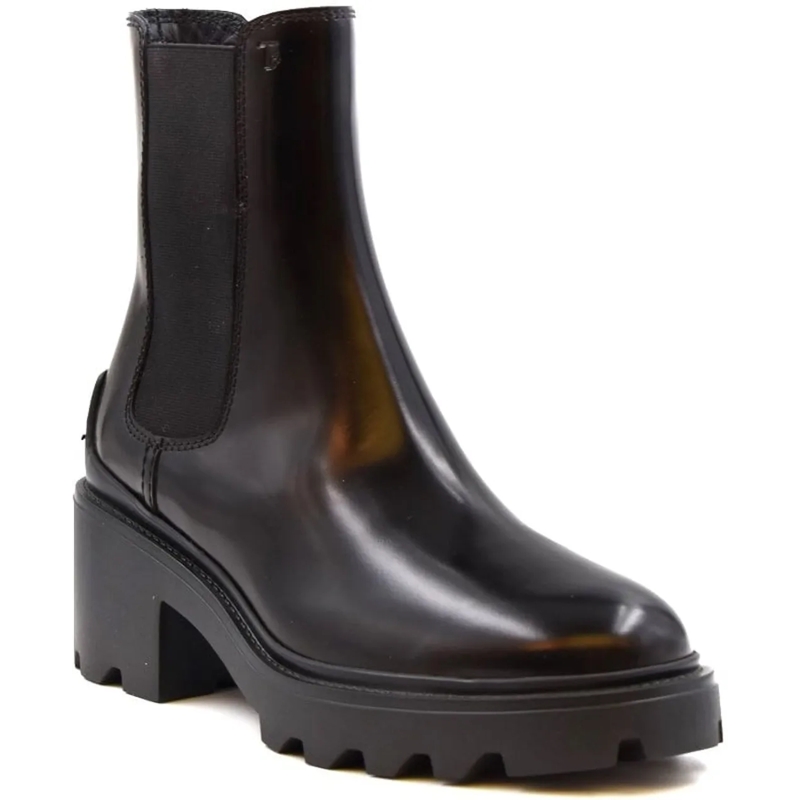 Tod's Bottes Dames Gomma Carro T6008D Booty Zwart schwarz