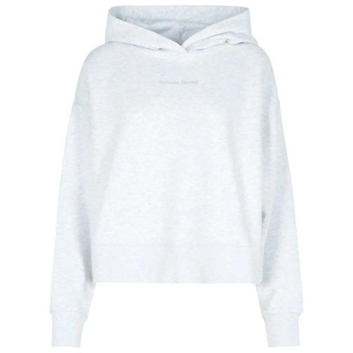 Canada Goose Chemises Muskoka' Grey Cotton Sweatshirt White