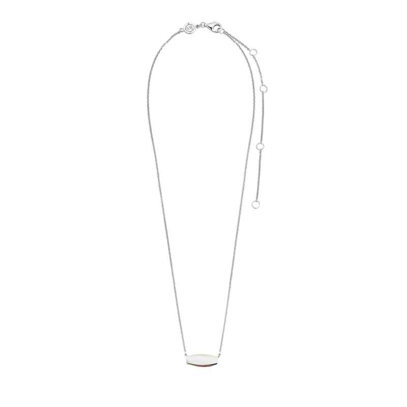 Ti Sento Mittellange Halskette 925er Sterlingsilber The Red Golden Pendant rot(Image 3)