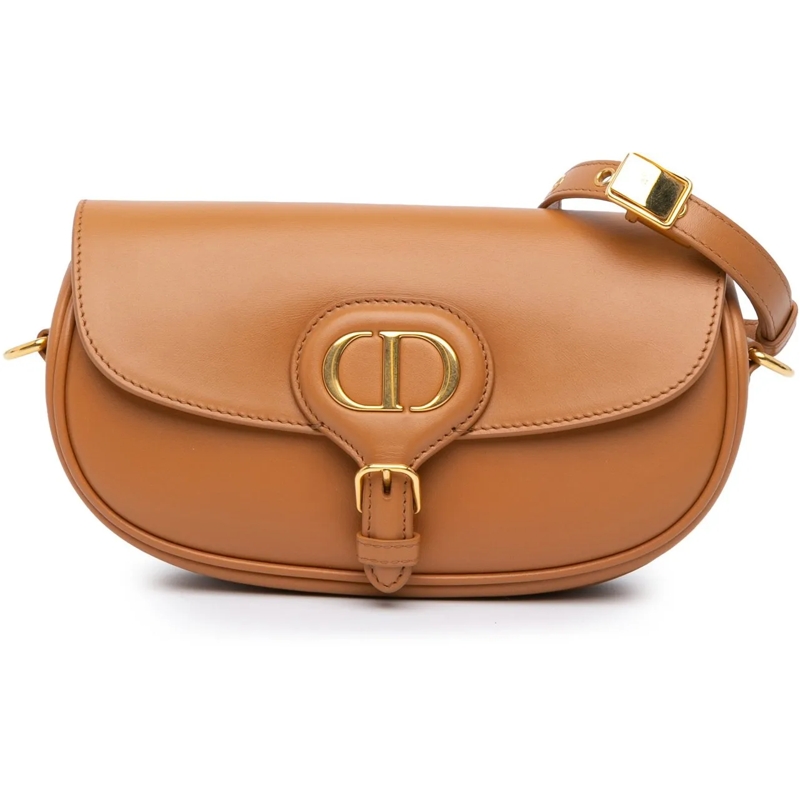 Christian Dior Schultertasche Leather East West Bobby Bag braun