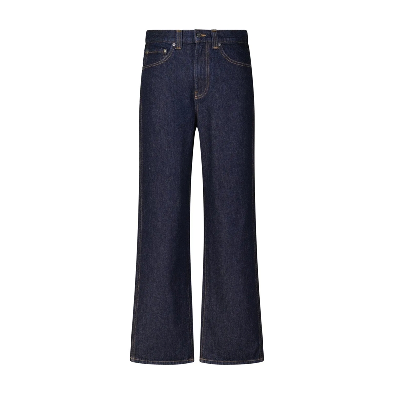 Khaite Freizeithose Relaxed-Fit Jeans Bonnie Dunkelblau