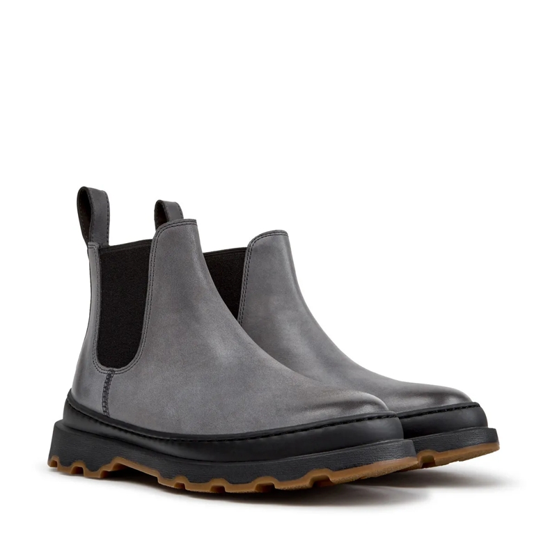 Camper Stiefel Stiefeletten Brutus+- Zertifikat der Leather Wor mittel-grau(Image 2)