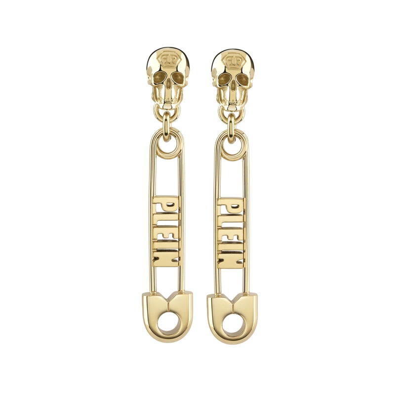 Philipp Plein Ohrstecker Ohrringe Plein Safety Pin gold