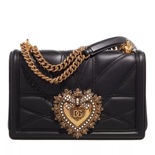 Dolce&Gabbana Devotion Shoulder Bag Black Crossbody Bag