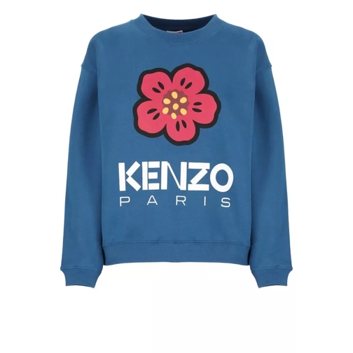 Kenzo Blue Cotton Sweater Blue 