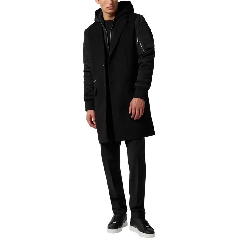 Philipp Plein Wintermantel Coat Long schwarz(Image 4)