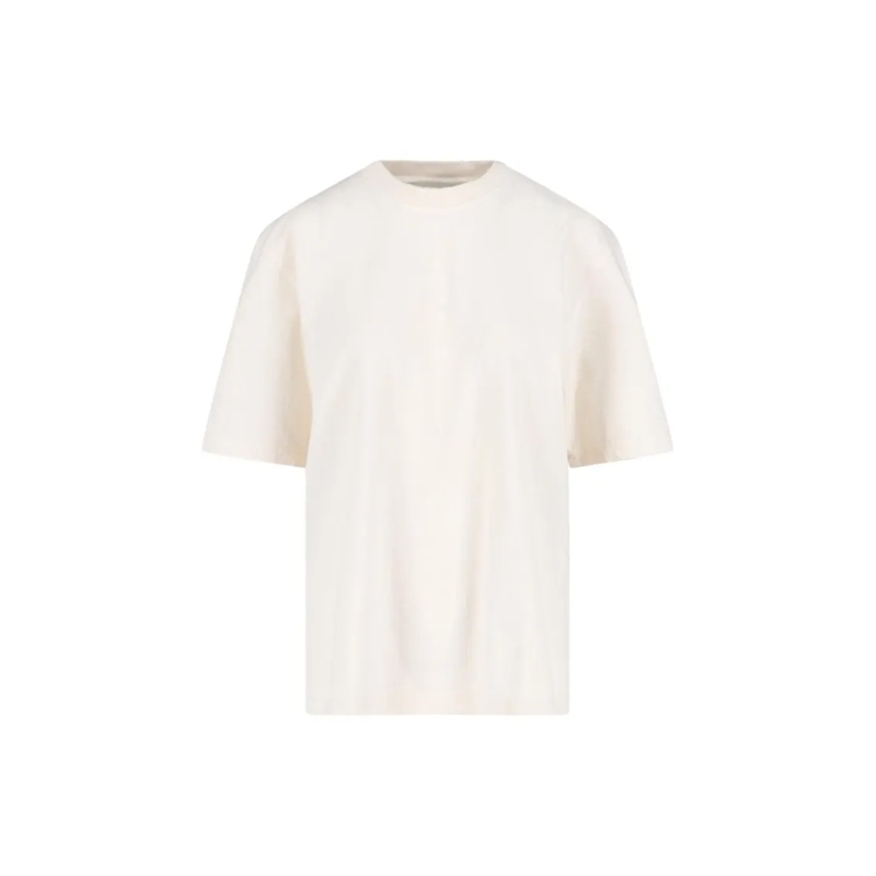 Golden Goose T-shirt “Golden” Distressed T-Shirt – White White