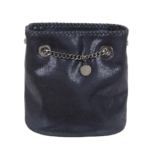 Stella McCartney Bucket Bag Shoulder Bag Eco Shiny Dotted Chamois Blue