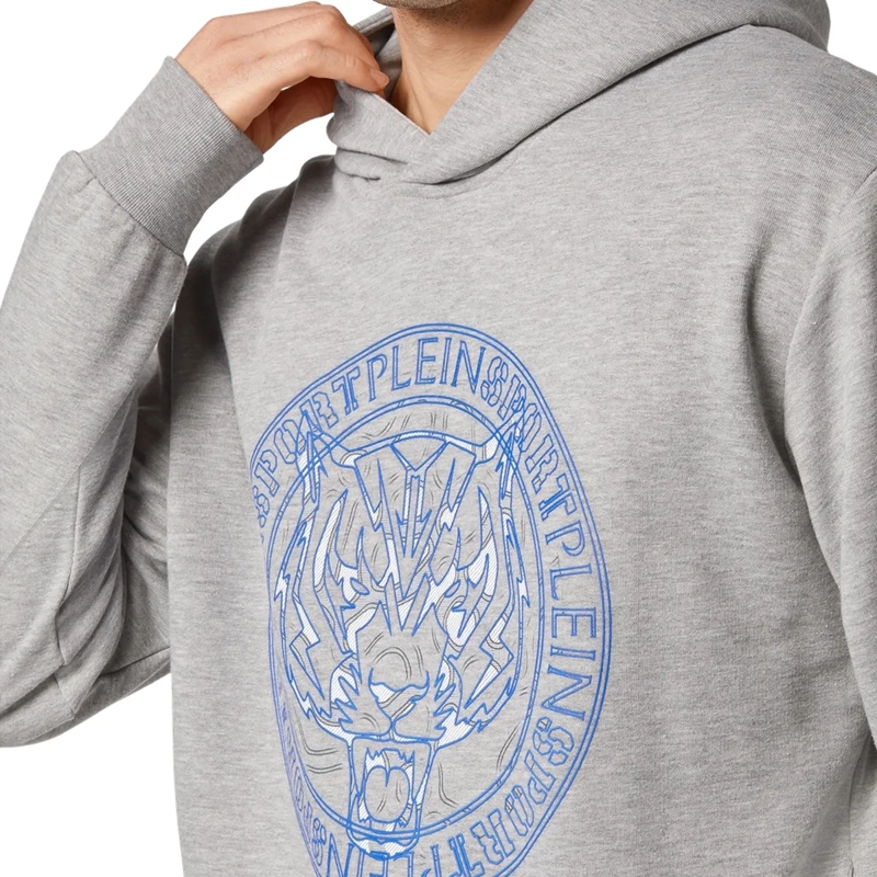 Plein Sport Top Hoodie Tiger grau(Image 5)