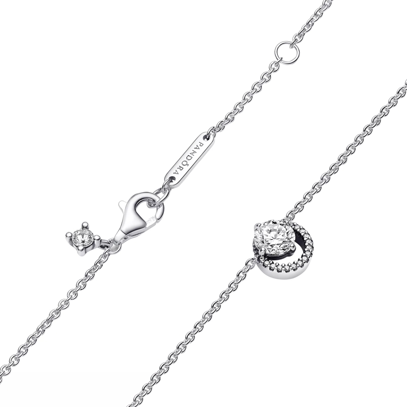 Pandora Mittellange Halskette Sterling silver Cubic Zirconia Silver(Image 4)