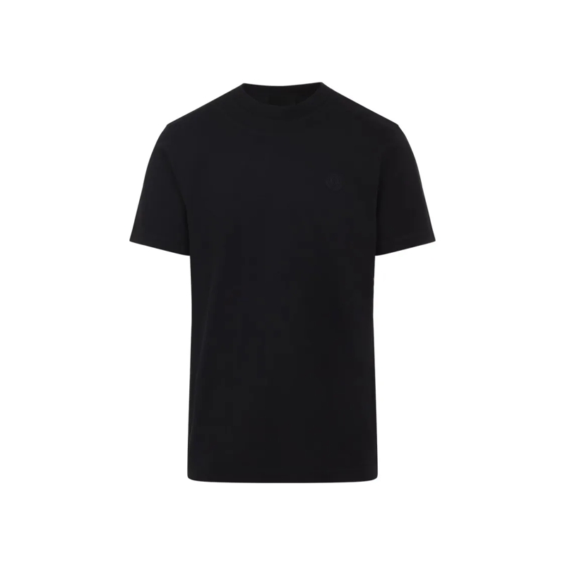 Moncler T-Shirt Heren Logopatch T-Shirt Zwart schwarz