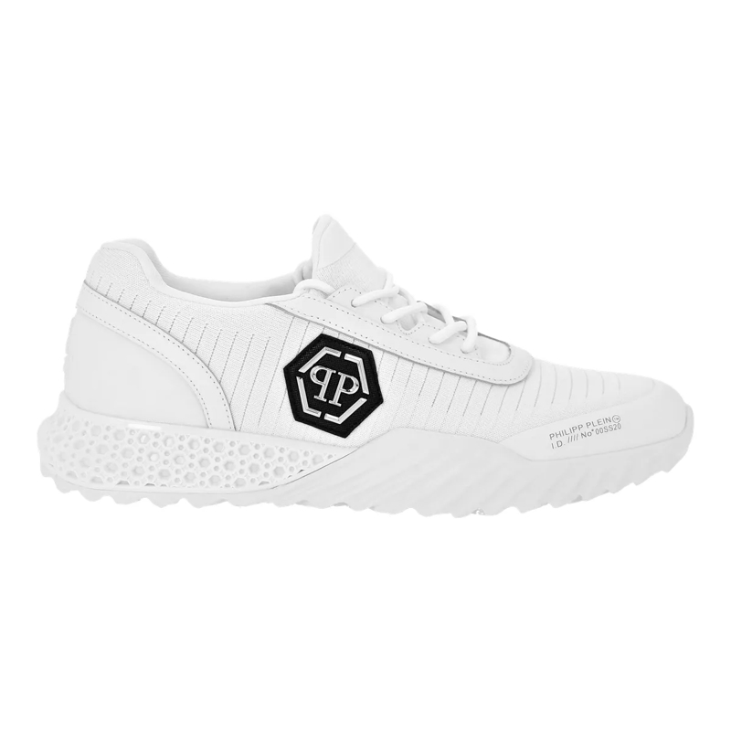 Philipp Plein Low-Top-Sneaker Runner Sneaker Hexagon weiss