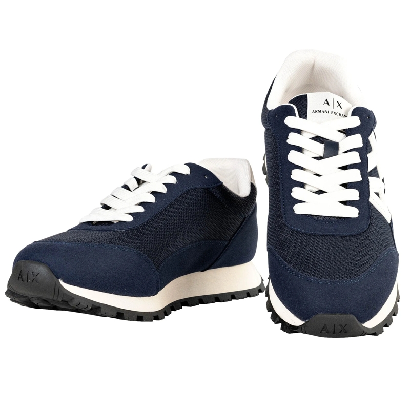 Armani Exchange Low-Top-Sneaker SNEAKER DROP MICROSUEDE+MESH+CALF PU blau(Image 10)