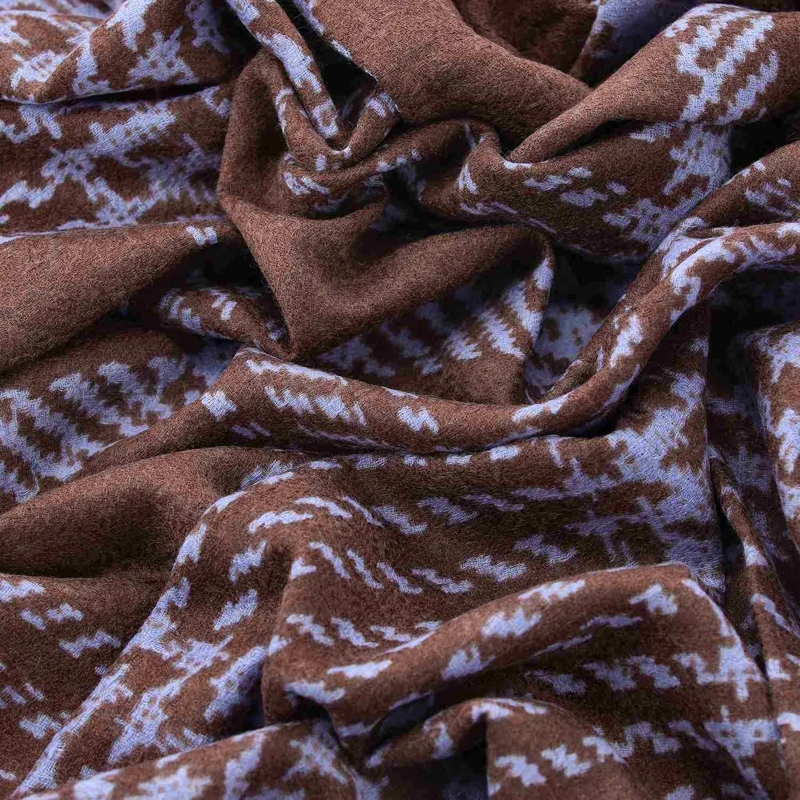 Epice Paris Lichtgewicht Sjaal Gemusterter Schal braun(Image 4)