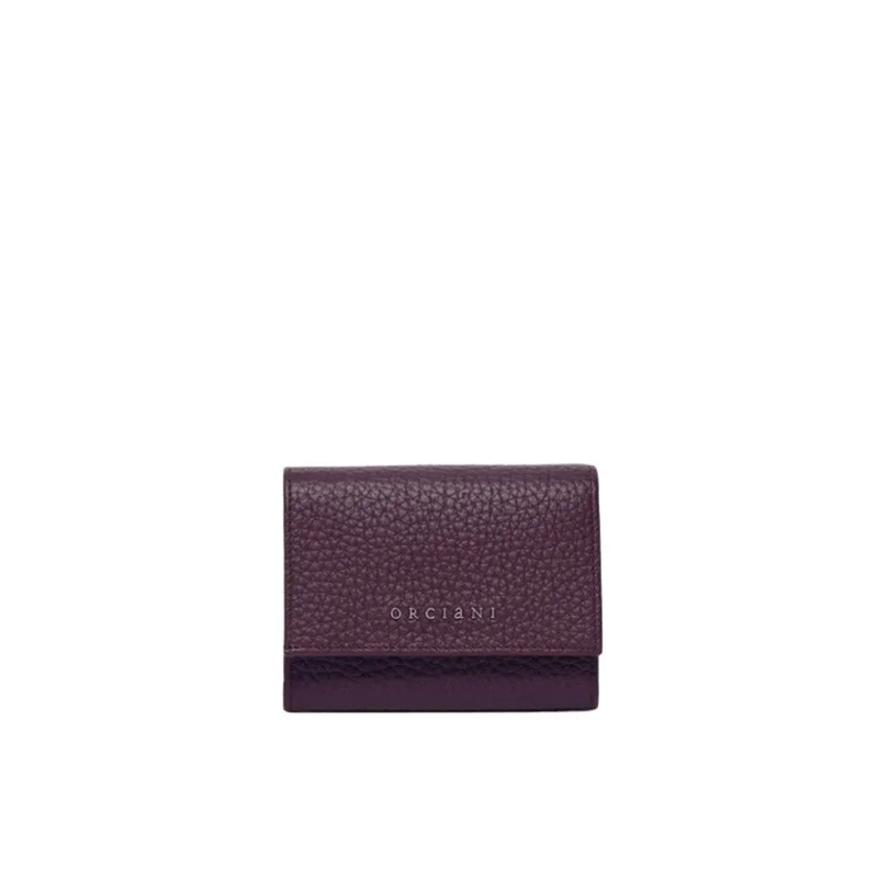 Orciani Geldbörse Envelope-Style Textured Leather Wallet With Rfid P Grey