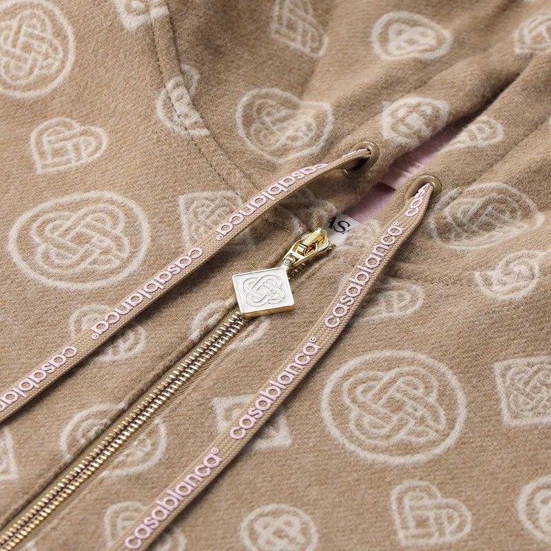 Casablanca Daunenjacke Kapuzenjacke aus Schurwolle braun(Image 3)
