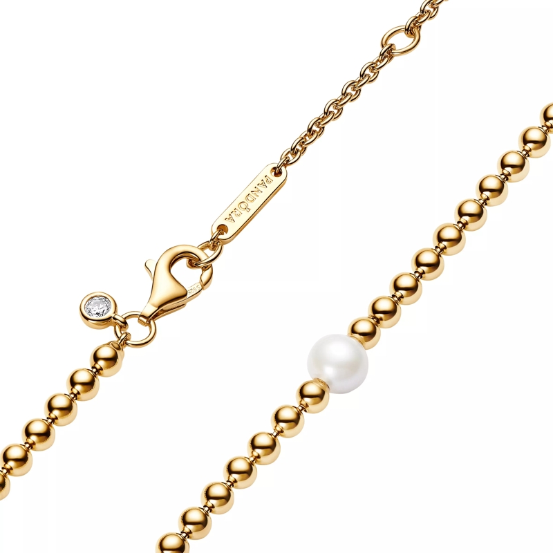 Pandora Mittellange Halskette 14k Gold-plated unique metal blend  Mixed stone Gold(Image 3)