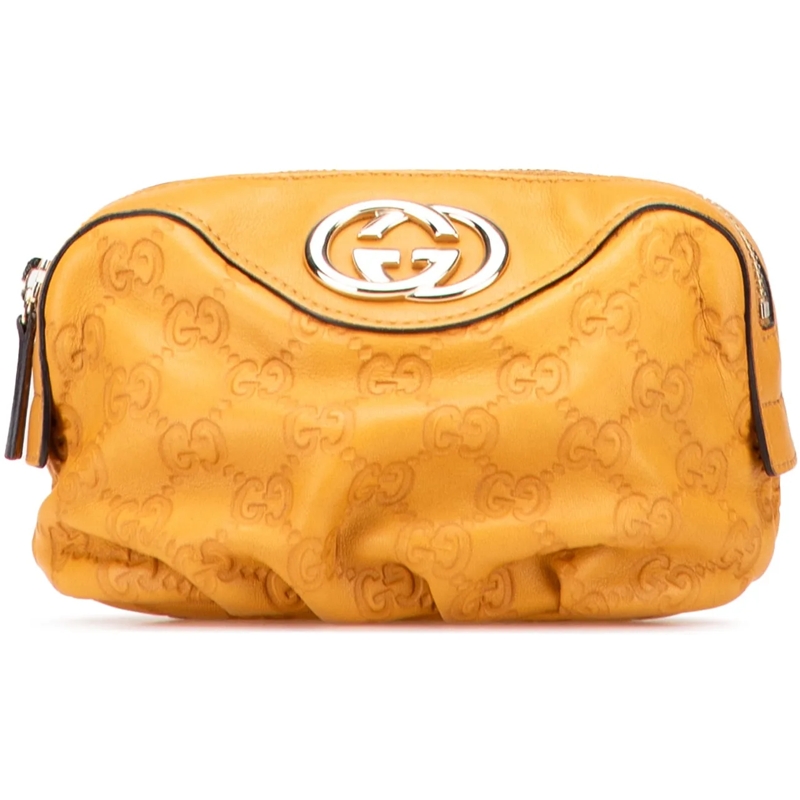 Gucci Necessaire Guccissima Pouch gelb
