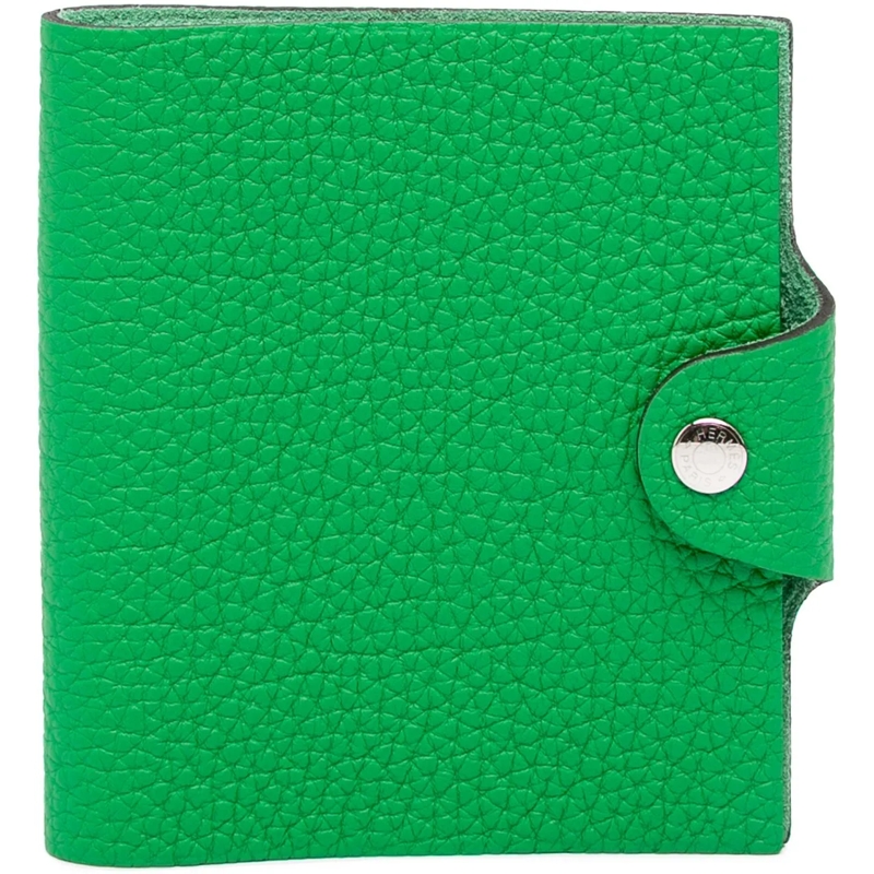 Hermès Geldbörse Togo Ulysse Notebook Cover TPM grün