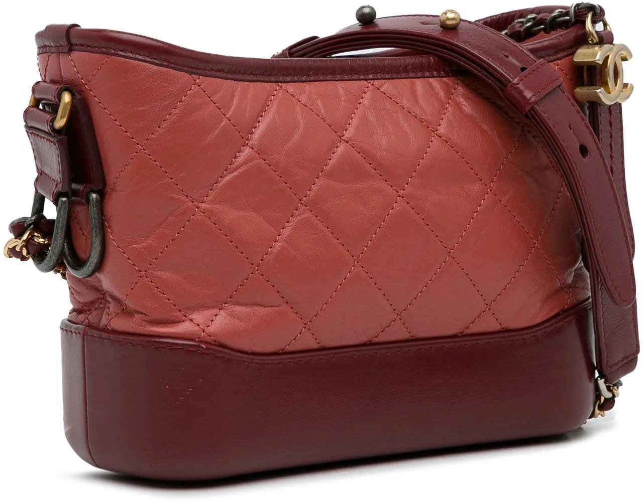 Thumbnail - Chanel Hobo Bags - Small Chevron Lambskin Gabrielle Crossbody - Gr. unisize - in Rot - für Damen