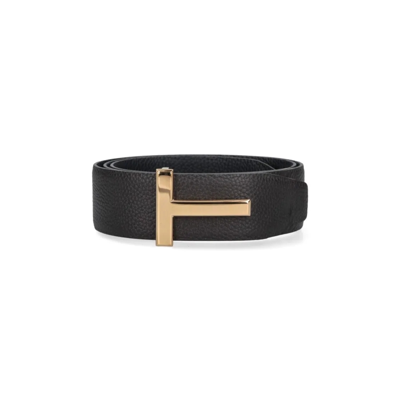 Tom Ford Gürtel Brown "T Icon" Belt Black