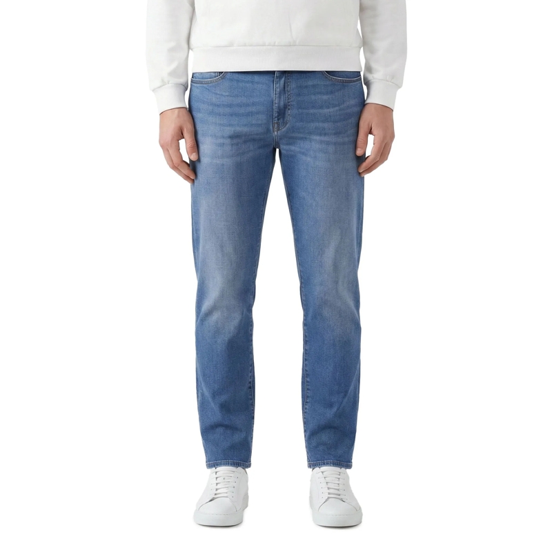 Moorer Freizeithose Regular-Fit Jeans Milton blau(Image 2)
