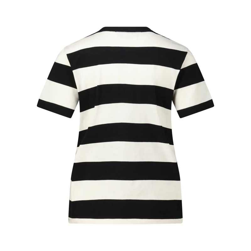 MSGM T-Shirt Gestreiftes T-Shirt mit Logo pink(Image 2)