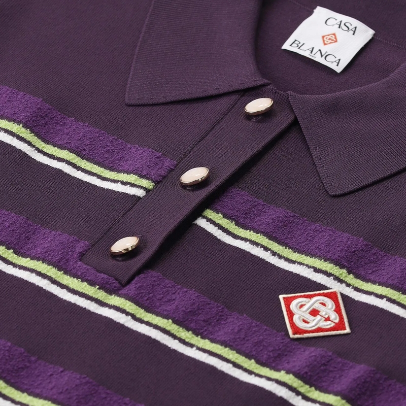 Casablanca Poloshirt Poloshirt mit Logo lila(Image 4)
