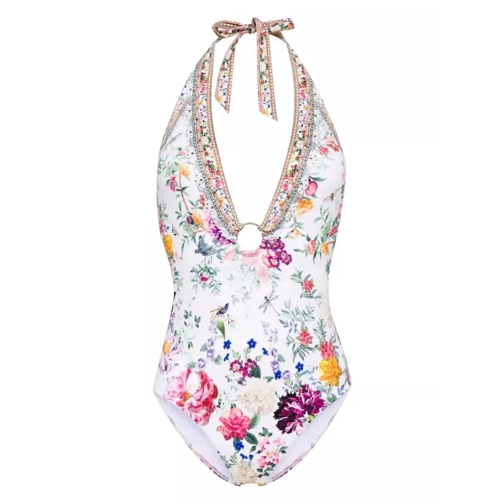 Camilla White Plumes And Parterres Swimsuit Multicolor 