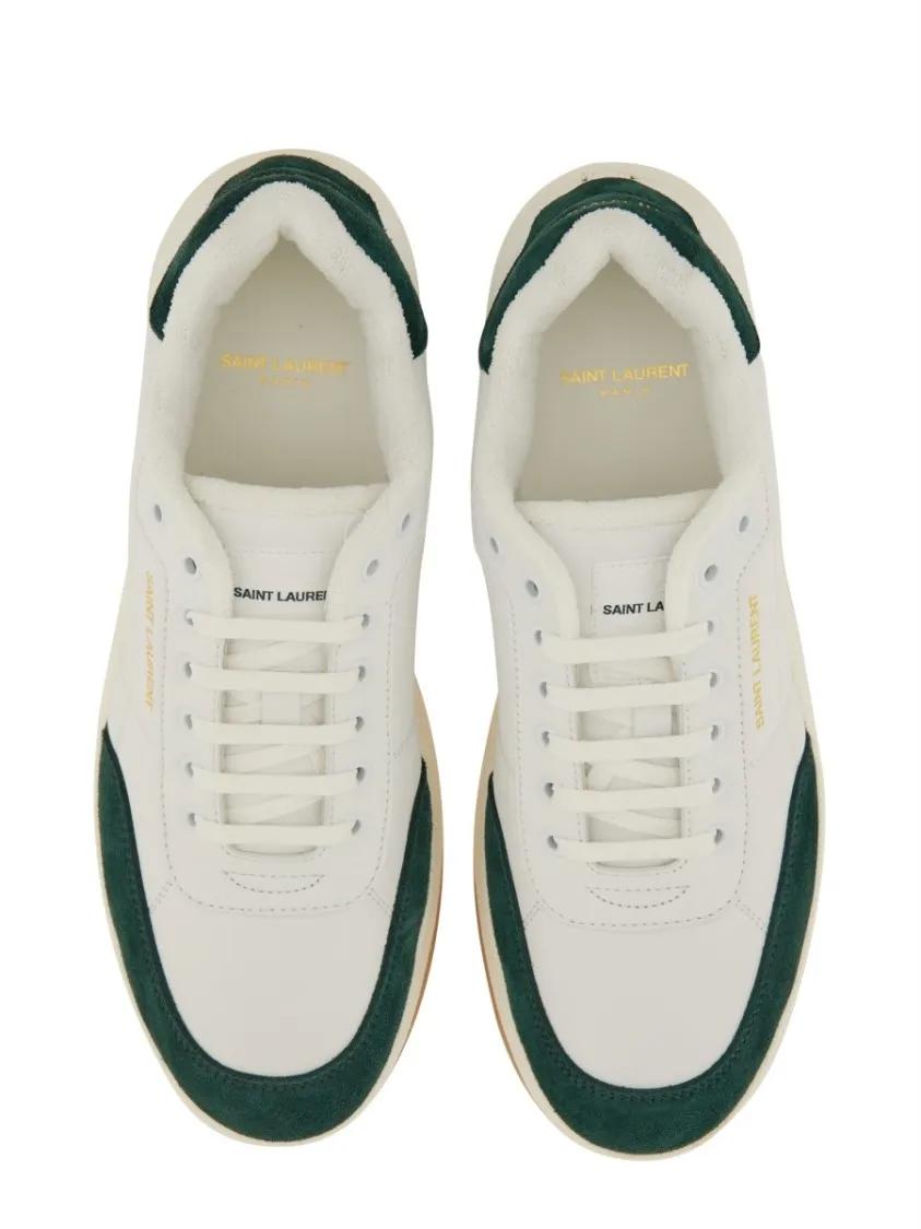 Thumbnail - Saint Laurent Low-Top Sneaker - Smooth Leather "Sl/61" Sneaker - Gr. 42 (EU) - in Weiß - für Damen