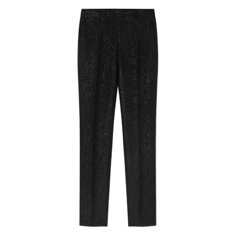 Versace Anzugshose Slim Fit Black Trousers Black