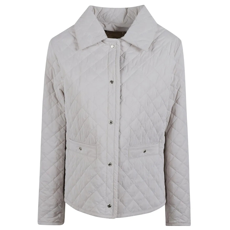 Moorer Blazer Quilted Jacket With Classic Collar And Button-Down Grey