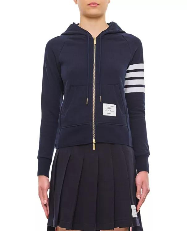 Thom Browne - Front Zipped Hoodie - Größe 40 - blue