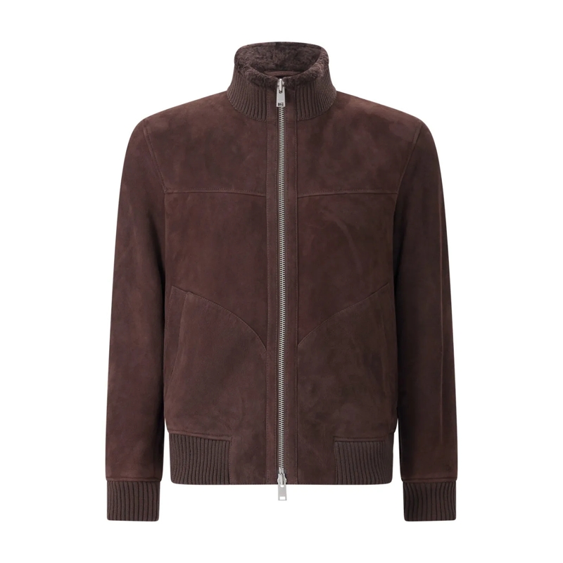 Arma Veste en cuir Jacke aus Lammleder braun