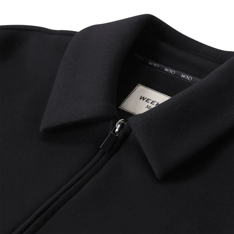 Max Mara Doudoune Bomberjacke Dzebra aus Jersey schwarz(Image 3)