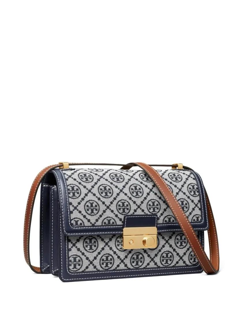 TORY BURCH Hobo bags Multicolor Fabric Crossbody Bag in blauw