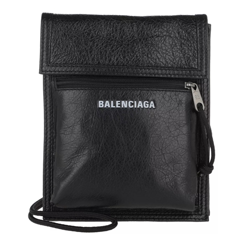Balenciaga Explorer Pouch Strap Black Crossbody Bag